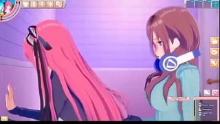 Anime yuri kiss