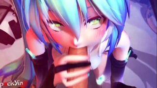 Hatsune miku pelada anime