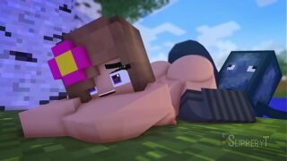 Minecraft mulher pelada