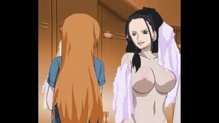 Nami e nico robin fazendo sexo com unovinha